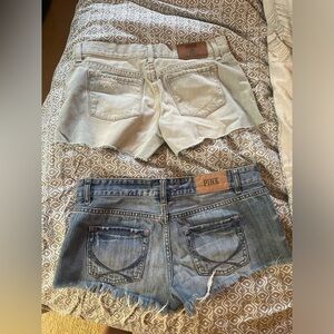 PINK jean shorts